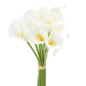 14 Inch Real Touch White Calla Lily Bundle (12 Stems) - cozylivehome.com | we sell a wide range of comfortable household items* Giftware