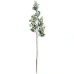 30 Inch White Grape Hyacinth w/Flocked Stem & Leaves - cozylivehome.com | we sell a wide range of comfortable household items* Giftware