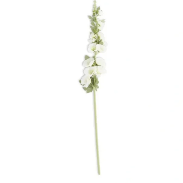 43 Inch White Hollyhock Stem - cozylivehome.com | we sell a wide range of comfortable household items* Giftware