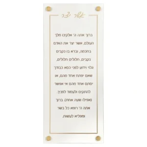 Shop All^J-CAYPL-GD-L Leather Classic Asher Yatzar Poster 14X6 - cozylivehome.com | we sell a wide range of comfortable household items