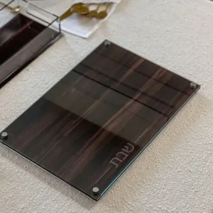 Shop All^J-CBP-WD Lucite & Glass Wood Look Challah Board - cozylivehome.com | we sell a wide range of comfortable household items