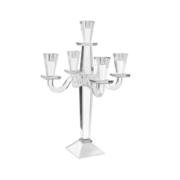 Shop All^27560 JERU. 5 ARM CANDELABRA CLEAR - cozylivehome.com | we sell a wide range of comfortable household items