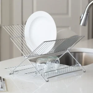 Shop All^JR FOLDING DISH RACK METALLIC - cozylivehome.com | we sell a wide range of comfortable household items