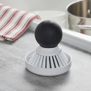 KA PALM BRUSH WITH DISH BLACK - cozylivehome.com | we sell a wide range of comfortable household items* Housewares