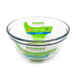 Kitchen Classic - Glass Mixing Bowl, 1.5 Qt - cozylivehome.com | we sell a wide range of comfortable household items* Housewares