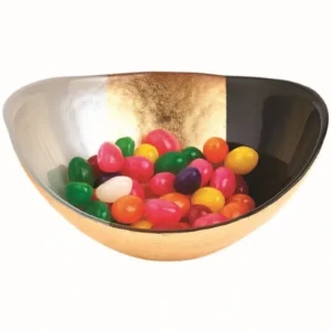 KM736 OVAL GOLD/BLACK WHITE 6" BOWL - cozylivehome.com | we sell a wide range of comfortable household items* Giftware