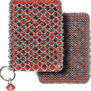Shop All^Knapp Made Chainmail Combo Scrubber w/ Silicone Core - cozylivehome.com | we sell a wide range of comfortable household items