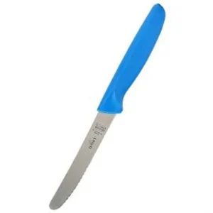 4.5" Knife - Curved tip/serrated edge - Blue/Dairy - cozylivehome.com | we sell a wide range of comfortable household items* Housewares