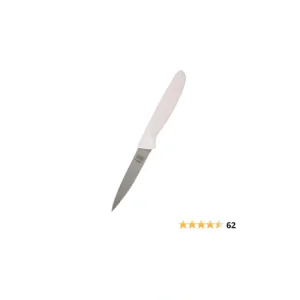 4" Knife - Pointed tip/serrated edge - White - cozylivehome.com | we sell a wide range of comfortable household items* Housewares
