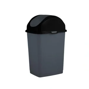5 L Slim Swing Trash Can, Onyx Grey - cozylivehome.com | we sell a wide range of comfortable household items* Housewares