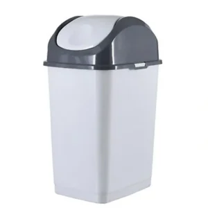 5 L Slim Swing Trash Can White Smoke/Grey - cozylivehome.com | we sell a wide range of comfortable household items* Housewares
