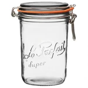 1L Tapered French Glass Preserving Jar W Airtight Rubber - cozylivehome.com | we sell a wide range of comfortable household items* Housewares