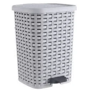 12 L Wicker Step Can Smoke White - cozylivehome.com | we sell a wide range of comfortable household items* Housewares