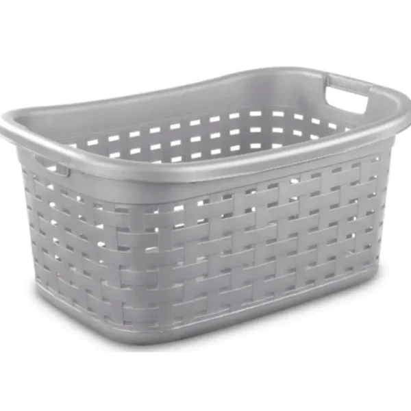 LAUNDRY BASKET WEAVE STYLE-CEMENT - cozylivehome.com | we sell a wide range of comfortable household items* Housewares