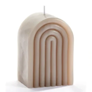 097094 Light Grey Rainbow Design Candle - cozylivehome.com | we sell a wide range of comfortable household items* Giftware