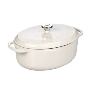 Shop All^LODGE ENAMELED CAST IRON DUTCH OVEN OVAL 7 QT OYSTER - cozylivehome.com | we sell a wide range of comfortable household items
