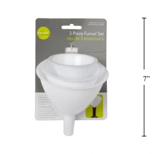 Luciano Gourmet - Plastic Funnels, Set of 3 - cozylivehome.com | we sell a wide range of comfortable household items* Housewares