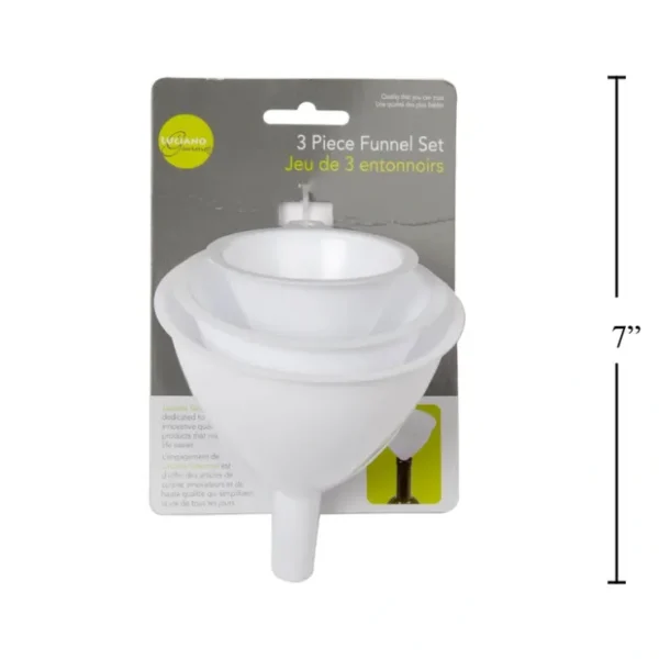Luciano Gourmet - Plastic Funnels, Set of 3 - cozylivehome.com | we sell a wide range of comfortable household items* Housewares