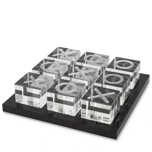 Lucite Tic-Tac-Toe-Black - cozylivehome.com | we sell a wide range of comfortable household items* Giftware