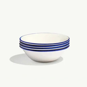 Shop All^Made in Side Bowls, Navy Rim 6" - cozylivehome.com | we sell a wide range of comfortable household items
