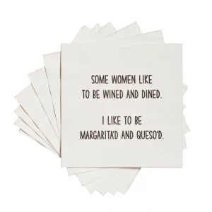 MARGARITA AND QUESO FUNNY COCKTAIL NAPKIN - cozylivehome.com | we sell a wide range of comfortable household items* Shop All