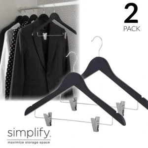 3085-MATTEBLACK HANGERS 2PK SUIT MATTEBLACK - cozylivehome.com | we sell a wide range of comfortable household items* Housewares