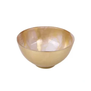 MB157 Gold-White Marble Bowl - 6"D - cozylivehome.com | we sell a wide range of comfortable household items* Giftware