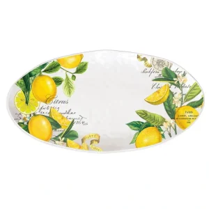 MDW LEMON BASIL MELAMINE OVAL PLATTER - cozylivehome.com | we sell a wide range of comfortable household items* Shop All