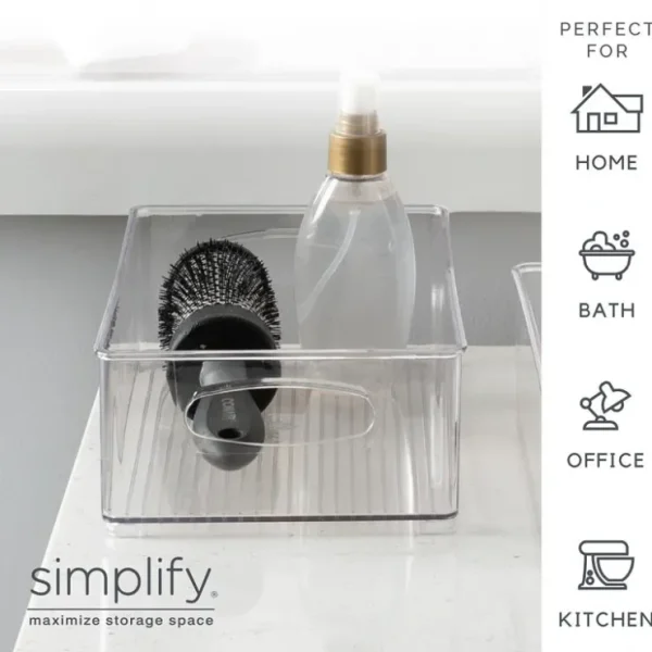 Medium Vertical Stripe Organizer - 10"x6"x3" - Clear - cozylivehome.com | we sell a wide range of comfortable household items* Shop All