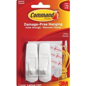 Medium Wire Hooks, 2 Pk. - cozylivehome.com | we sell a wide range of comfortable household items* Shop All
