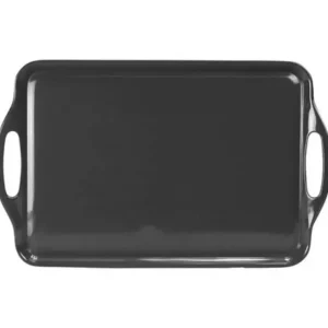 MELAMINE CALYPSO TRAY 11.5" X 19" CHARCOAL GRAY - cozylivehome.com | we sell a wide range of comfortable household items* Shop All
