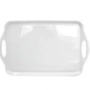 MELAMINE CALYPSO TRAY 11.5" X 19" WHITE - cozylivehome.com | we sell a wide range of comfortable household items* Shop All