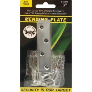 MENDING PLATE-ZINC 4/PK- 3″ - cozylivehome.com | we sell a wide range of comfortable household items* Shop All