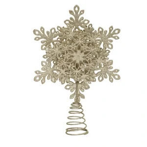 Metal Snowflake Tree Topper w/ Glitter - cozylivehome.com | we sell a wide range of comfortable household items* Shop All