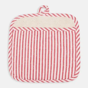 METRO STRIPE TERRY LINED POTT MITT RED - cozylivehome.com | we sell a wide range of comfortable household items* Shop All