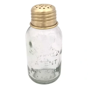 Mini Mason Jar Salt & Pepper Shakers: Single Brass - cozylivehome.com | we sell a wide range of comfortable household items* Shop All