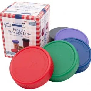 MJL Leak Proof Plastic Storage Lids for Mason Jars: Wide mouth - cozylivehome.com | we sell a wide range of comfortable household items* Shop All