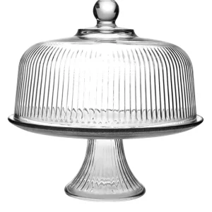 MONACO GLASS CAKE STAND W/LID - cozylivehome.com | we sell a wide range of comfortable household items* Shop All