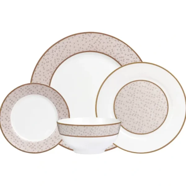 Shop All^70785 Mosaic Bone China 16 Pc Set - cozylivehome.com | we sell a wide range of comfortable household items