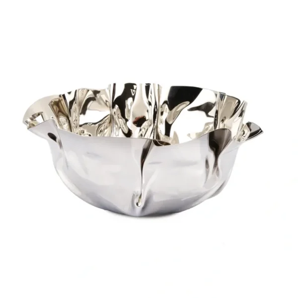 MSB1034 9.5" Round Stainless Steel Wavy Design Serving Bowl - cozylivehome.com | we sell a wide range of comfortable household items* Giftware