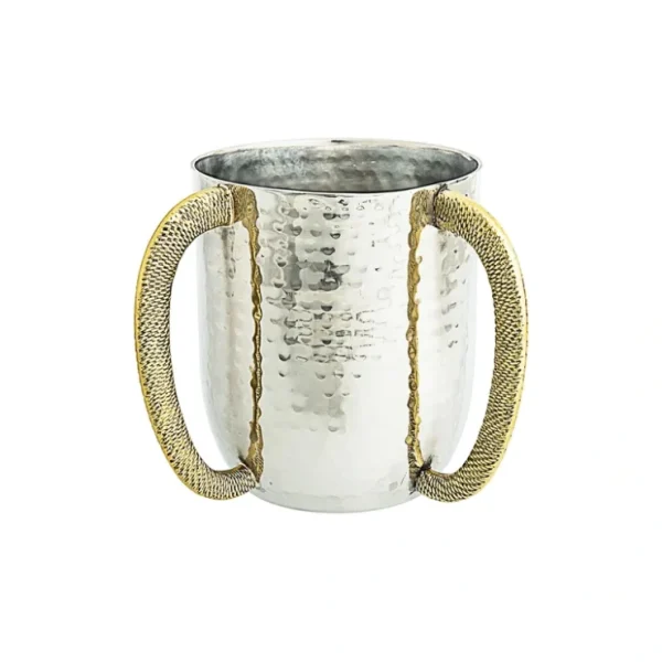 MVGW90 Stainless Washcup with gold Handles-Goldtone Collection- 4.8" x 4" - cozylivehome.com | we sell a wide range of comfortable household items* Shop All