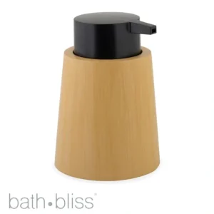 10205-Natural Cypress Wood-Like Poly Resin Soap Dispenser -Black Pump - cozylivehome.com | we sell a wide range of comfortable household items* Housewares