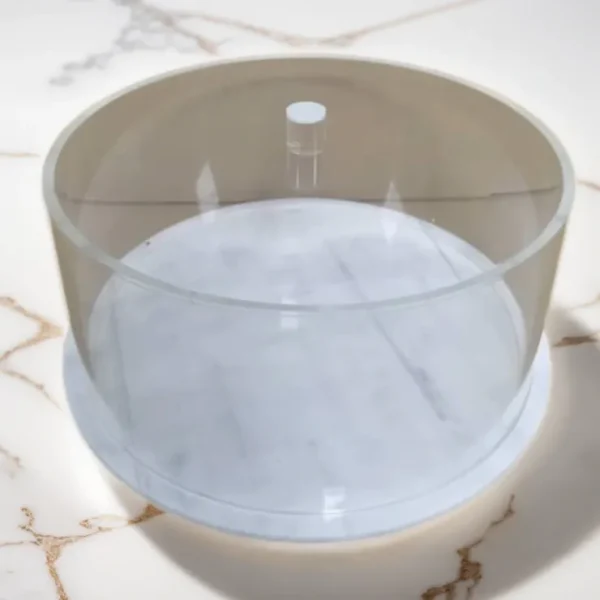 New Round Cake Dome 10.5 Inch-White Marble - cozylivehome.com | we sell a wide range of comfortable household items* Giftware