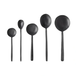 Noir Ebonized Wood Spoon Set-5 - cozylivehome.com | we sell a wide range of comfortable household items* Shop All