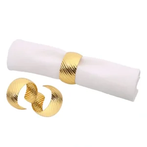 NR758G Gold Napkin Rings S6 - cozylivehome.com | we sell a wide range of comfortable household items* Shop All