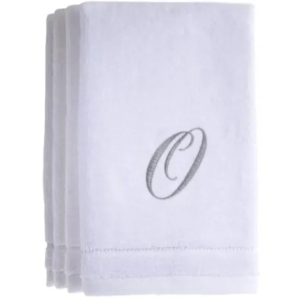 O - Cotton velour monogram towel - White - cozylivehome.com | we sell a wide range of comfortable household items* Giftware