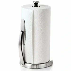 OXO Good Grips SimplyTear Standing Paper Towel Holder, Brushed Stainless Steel - cozylivehome.com | we sell a wide range of comfortable household items* Housewares