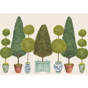 PAPER PLACEMATS TOPIARY GARDEN 24PK - cozylivehome.com | we sell a wide range of comfortable household items* Shop All