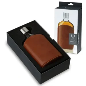 Parker Leather-Wrapped Glass Flask by Viski - cozylivehome.com | we sell a wide range of comfortable household items* Shop All