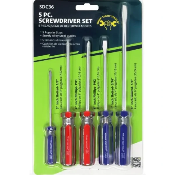 Shop All^5 pc. SCREWDRIVER SET COMMON SIZES - cozylivehome.com | we sell a wide range of comfortable household items